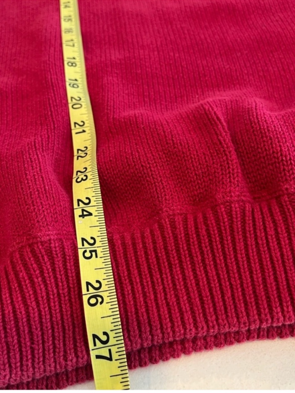 Tommy Hilfiger Mens Red 100% Cotton Crewneck Crest Sweater Large - Picture 8 of 9